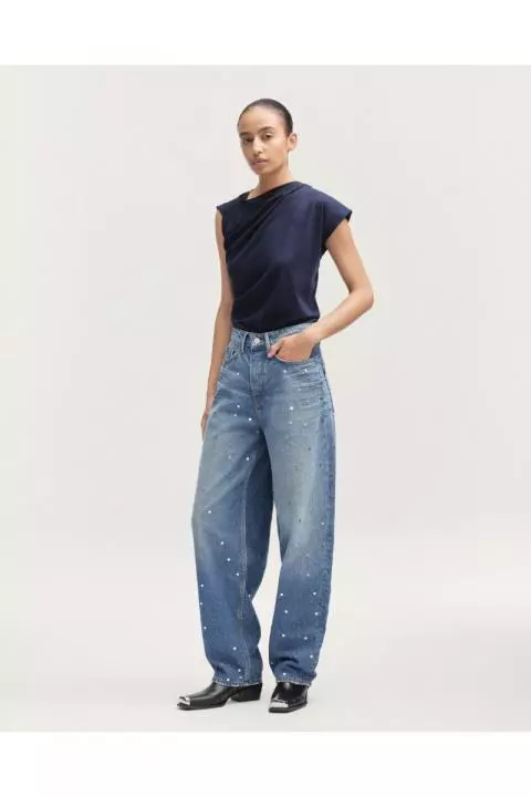 Denham Jeans Bardot Wide SWB Black online kopen bij LDH Moda