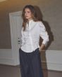 Co'Couture Sanna Asym Placket Shirt White