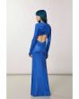 Patrizia Pepe Long Slim Fit Dress Blue Ray