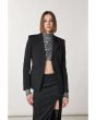 Patrizia Pepe One-button Flannel Jacket