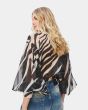 Access Zebra Print Blouse Tie