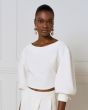 Access Blouse Off White met Open Rug