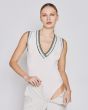 Access Bodysuit with striped details 53-2011-OFWHT