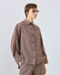 Access Shirt with striped bands 63-7060-MOCCA