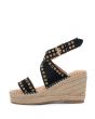 Babouche Avi Espadrilles Sleehak Zwart