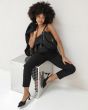 Babouche Freja 24-Black Freja | Slingback Zwart