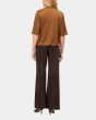 Drykorn Nisle bruine col top blouse