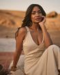 Freebird Diana Maxi Dress Beige