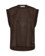 Haute L'Amitié Drift Frill Sports Top mocca