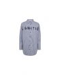 Haute L’Amitié Stripe Chest Logo Shirt Blauw
