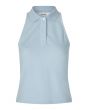 Oval Square Sunny Polo Top Cashmere Blue