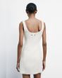 Patrizia Pepe 2A2962 A654-W White SHEATH DRESS    