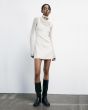 Patrizia Pepe 2A2962 A654-W White SHEATH DRESS    