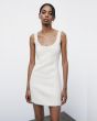 Patrizia Pepe 2A2962 A654-W White SHEATH DRESS    