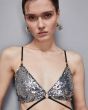 Patrizia Pepe Zilveren Top 8I0166