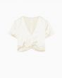 Patrizia Pepe Camicia Top Ivory 2C1591 A563