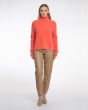 Rino&Pelle NOOR TURTLENECK SWEATER bright coral