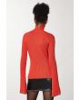 Patrizia Pepe Ribbed Sweater Orange