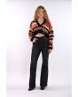 Patrizia Pepe Multicolor Cropped Sweater