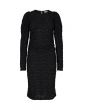 Co'Couture Dalia Drape Dress Black