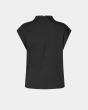 Second Female Arkai Drape Top zwart