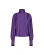 Co'Couture Kira Pleat Blouse Violet