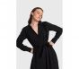 Alix The Label Satin Dress Black