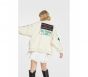 Alix The Label Patched Bomber Jacket Soft White