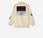 Alix The Label Patched Bomber Jacket Soft White