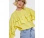 Alix The Label Light Flow Ruffle Blouse Yellow