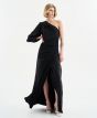 Acces One-Shoulder Dress Black