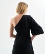 Acces One-Shoulder Dress Black