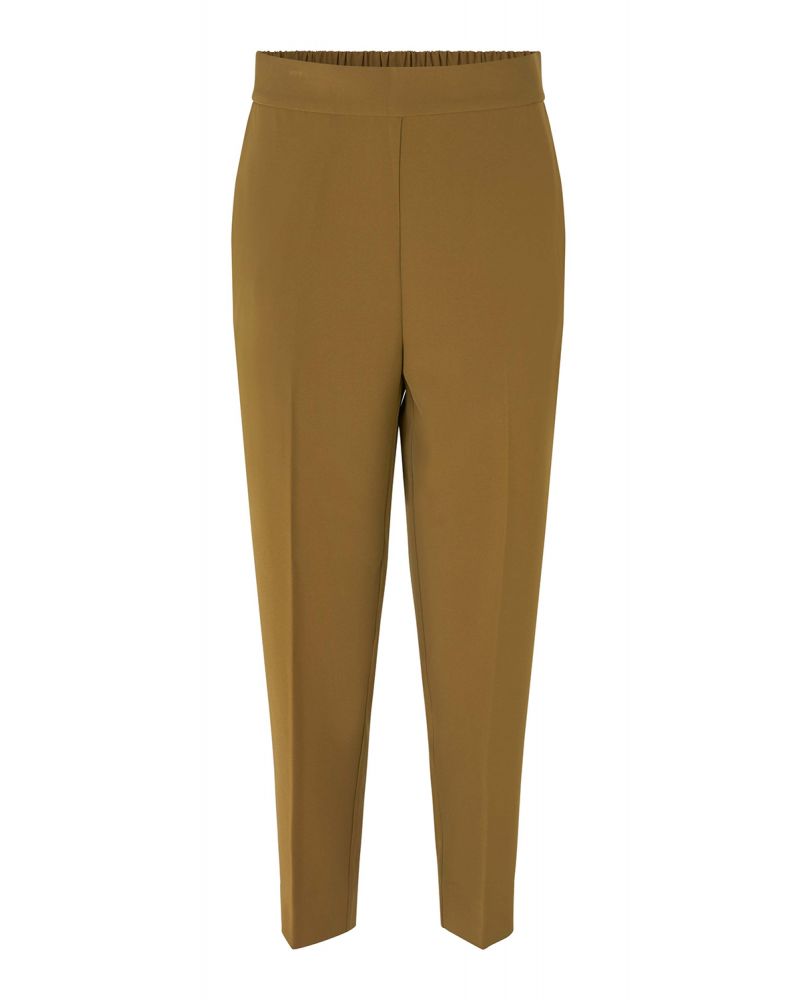 Second Female Fique Cropped Trousers Breen