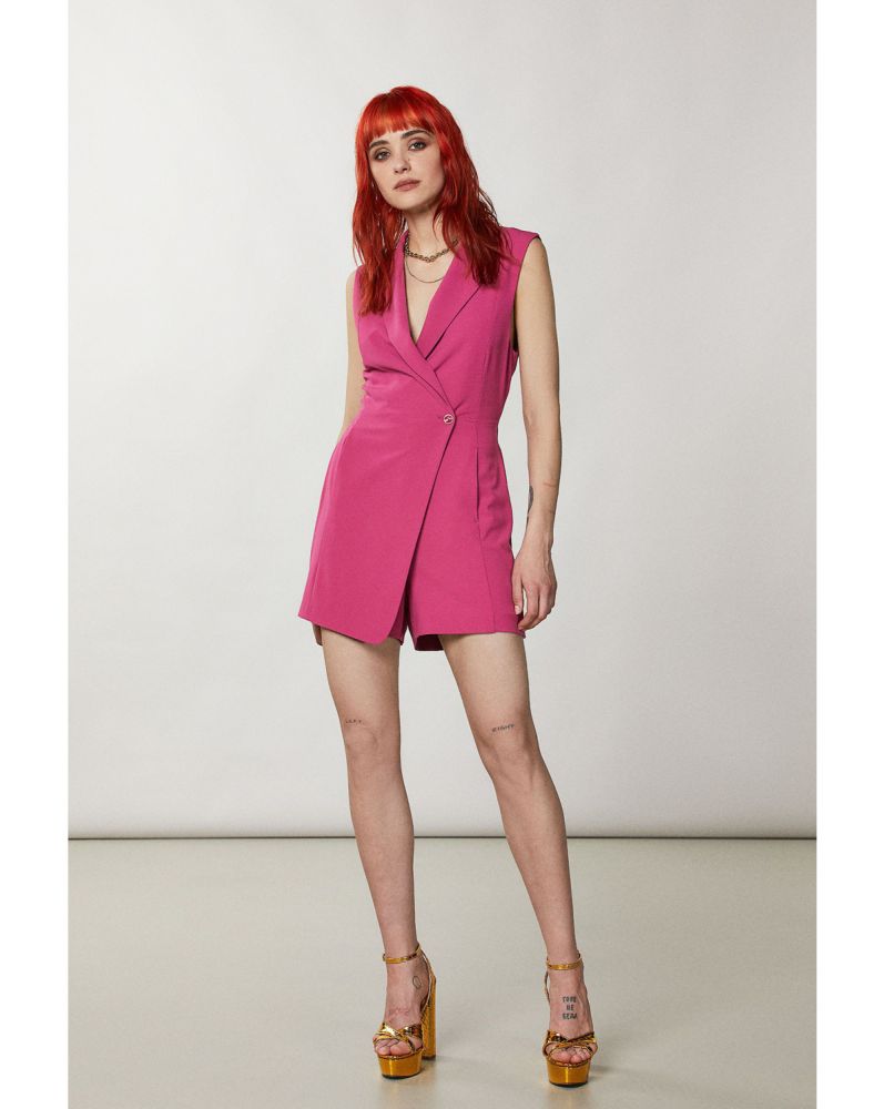 Patrizia Pepe Mini Playsuit Fuchsia