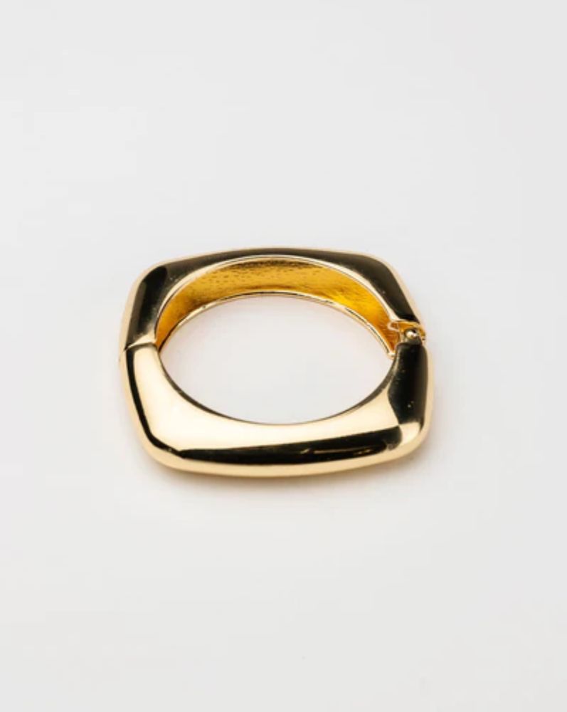 Bow19details Square Bracelet Gold