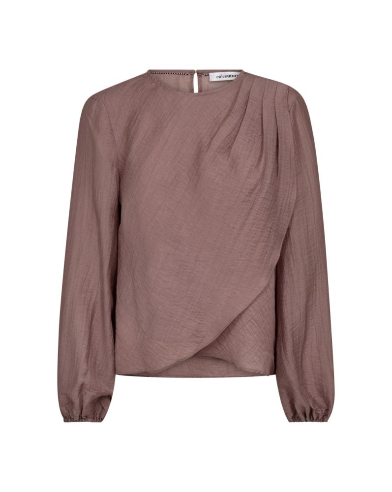 Co’Couture 45004-ConnyCC-Drape-Blouse-103-02 Roze