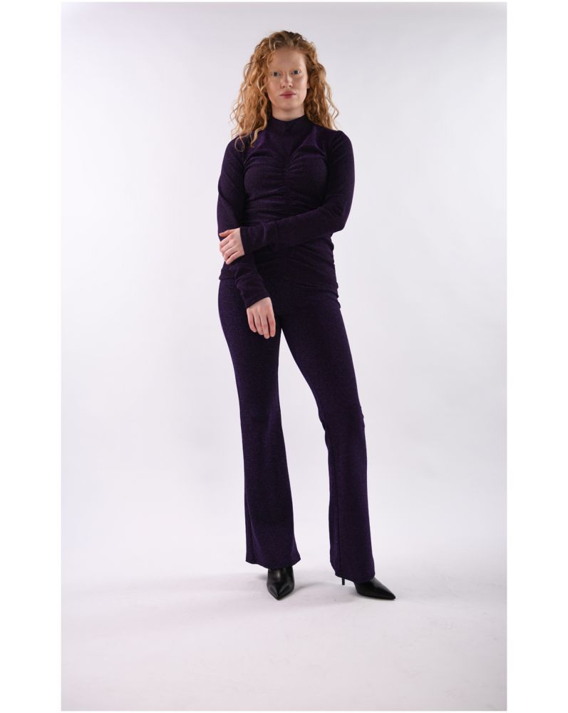 Freebird Baely Broek Shiny Purple