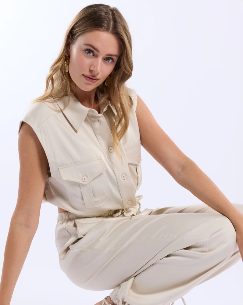 Freebird Talette Top Off-White