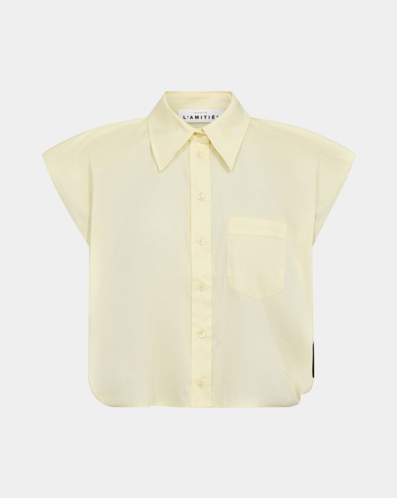Haute L'Amitié Dinnie NS Poplin Shirt Pale Yellow