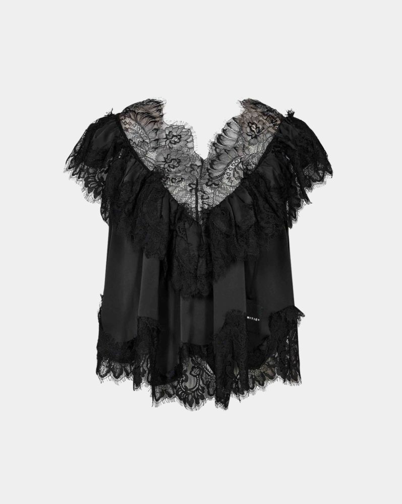 Haute L'Amitié Sancerre Lace Top zwart