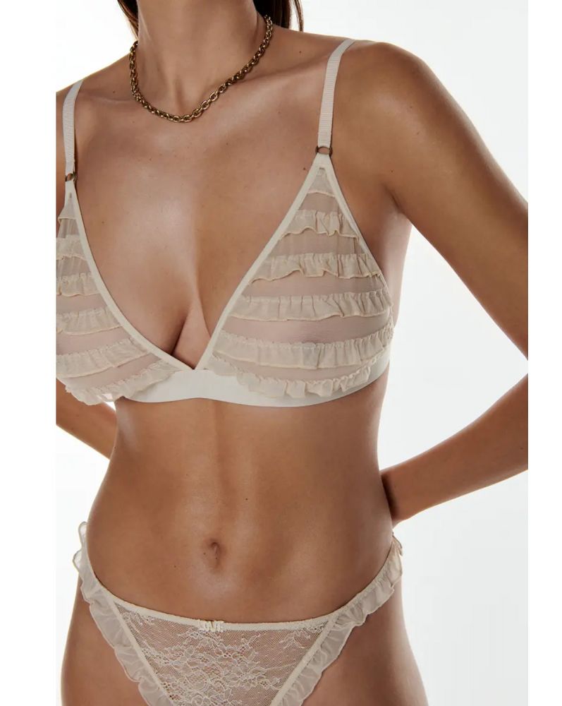 Lovestories UMA Triangle Bralette White