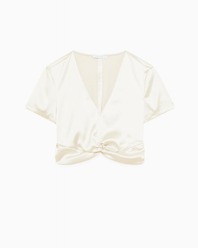 Patrizia Pepe Camicia Top Ivory 2C1591 A563
