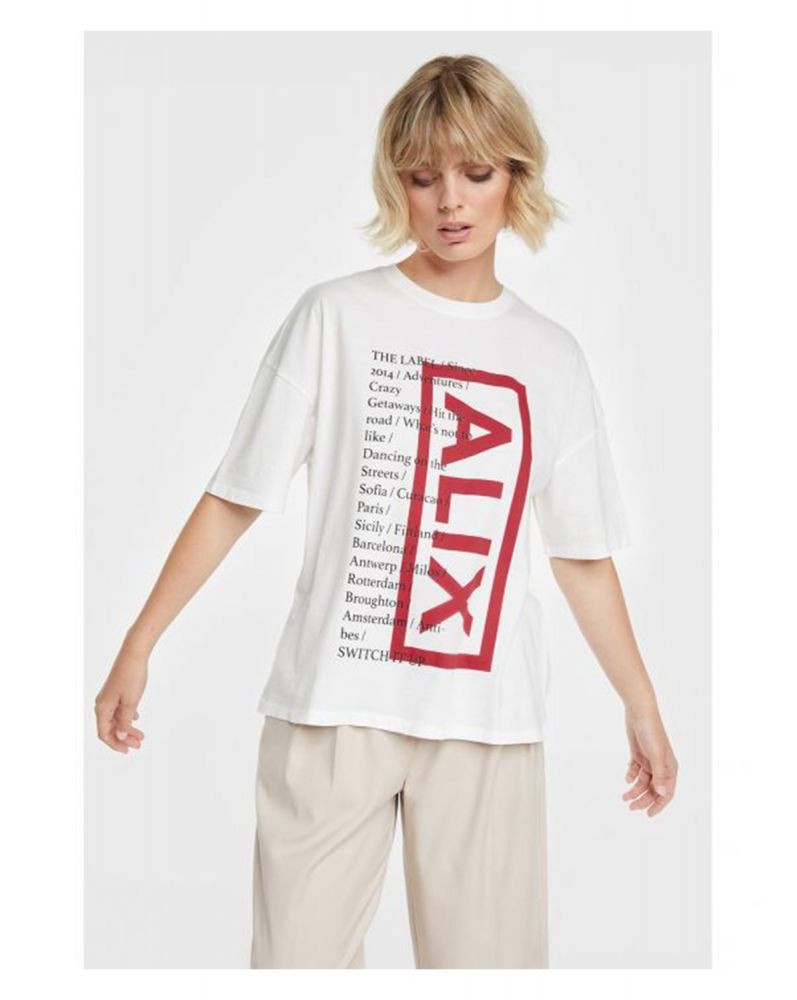 Alix The Label On Tour T-Shirt White