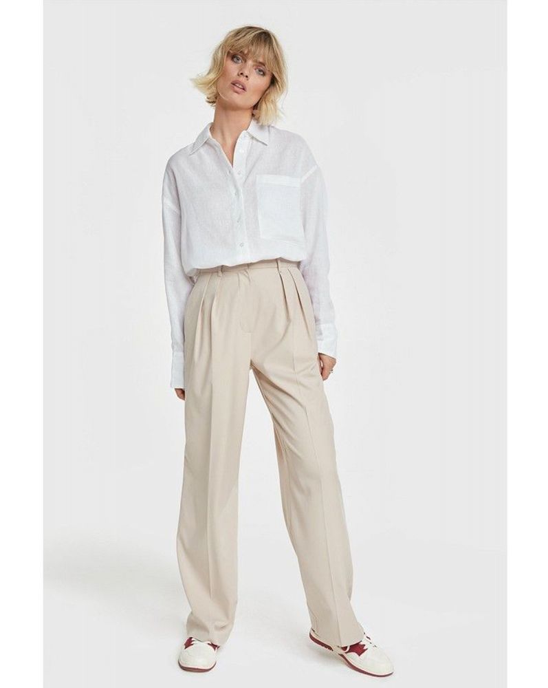 Alix The Label Straight Leg Pants Sand