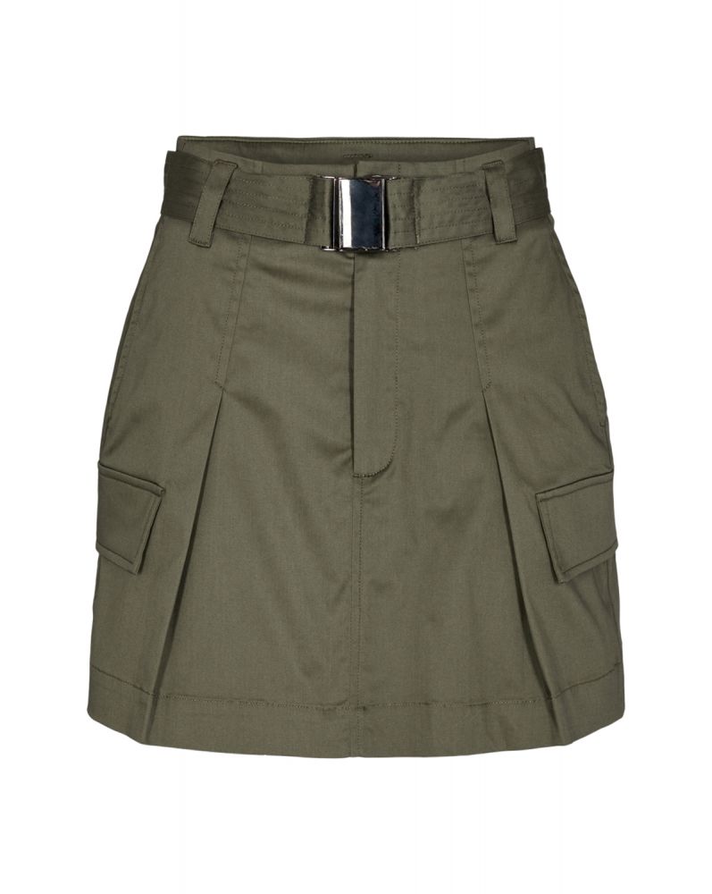 Co'Couture Marshall Crop Skirt Army