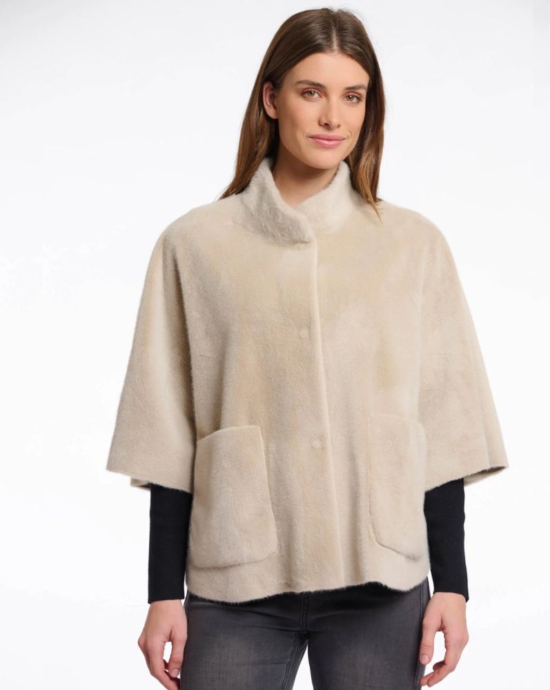 rino&pelle Dewi cape 7002511 Dewi-Birch