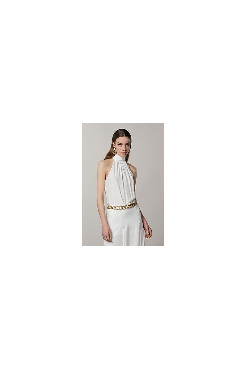 Patrizia Pepe Top Sand White