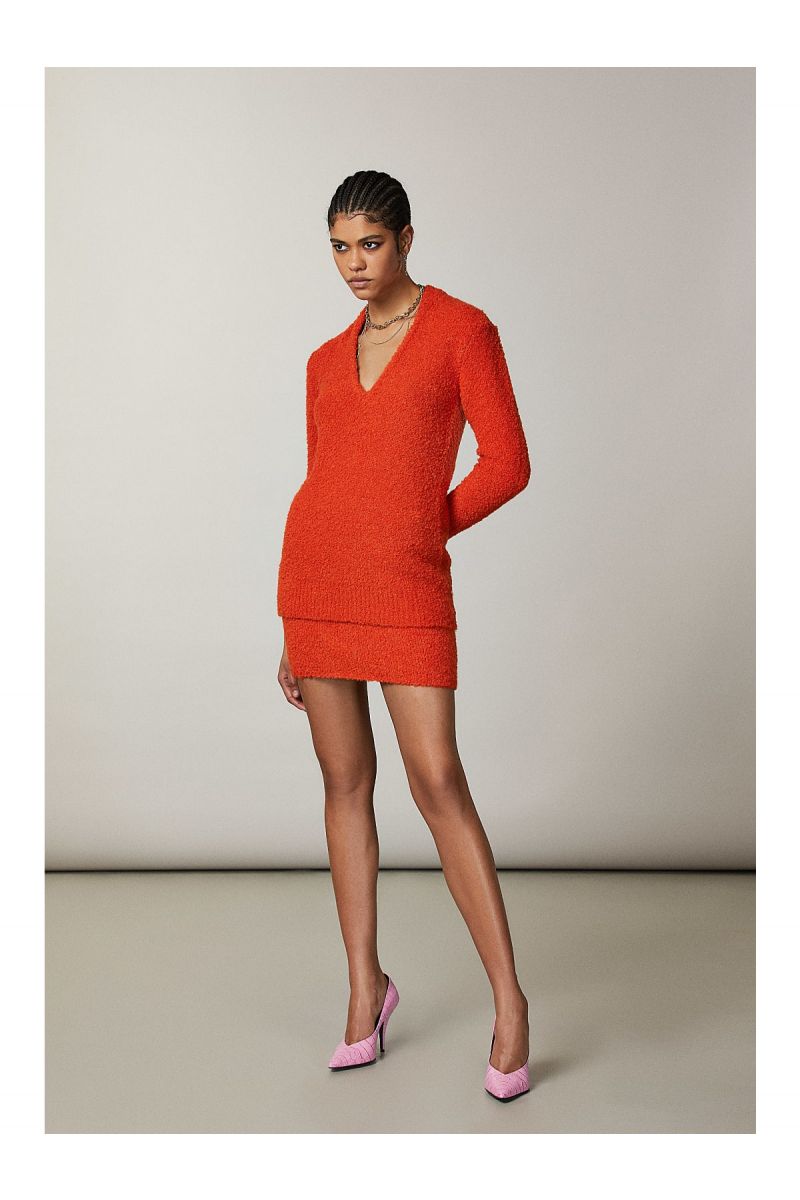 Patrizia Pepe Rok 2G0865 Orange Neon