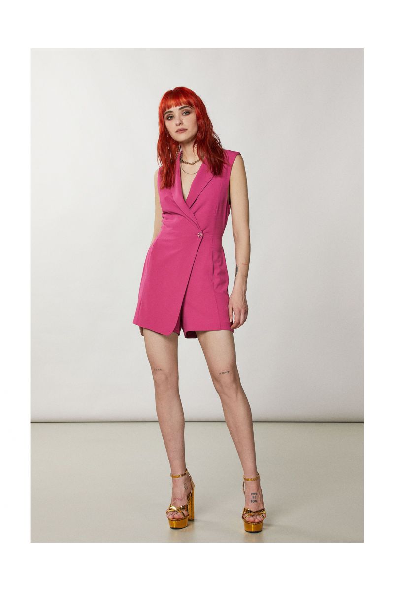 Patrizia Pepe Mini Playsuit Fuchsia