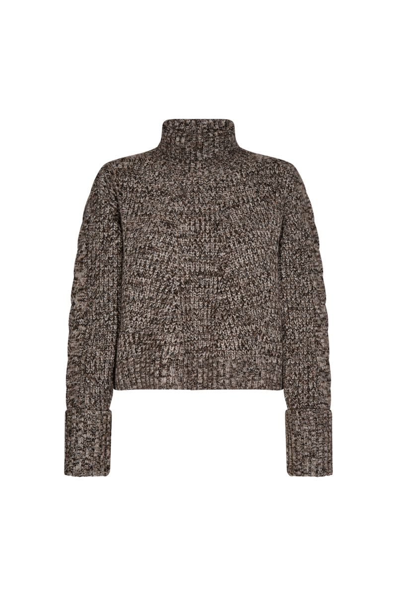 Co'Couture Row Crop Knit Melange